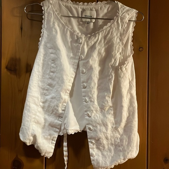 Reformation button down linen vest - Picture 1 of 4